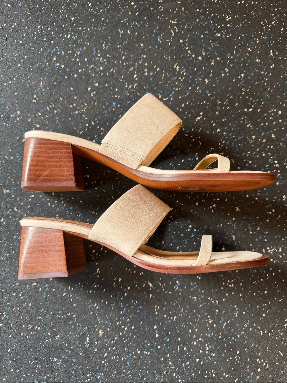 Madewell Kaitlin Wedge Slide sandal white leather 8 NWOB